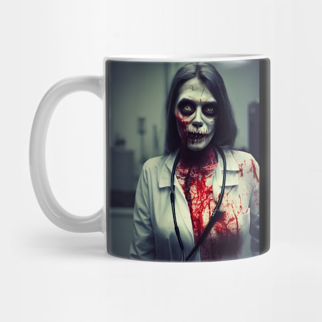 Zombie Doctor Portrait by Nysa Design